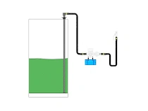 Комплект монтажный для электрического насоса (настен. крепл.) для масла,шланг раздаточн. 1,5м.х3/4",шланг заборн. 2,0 м. с заборн. трубкой 1,7 м., к емкости h=1,7 м